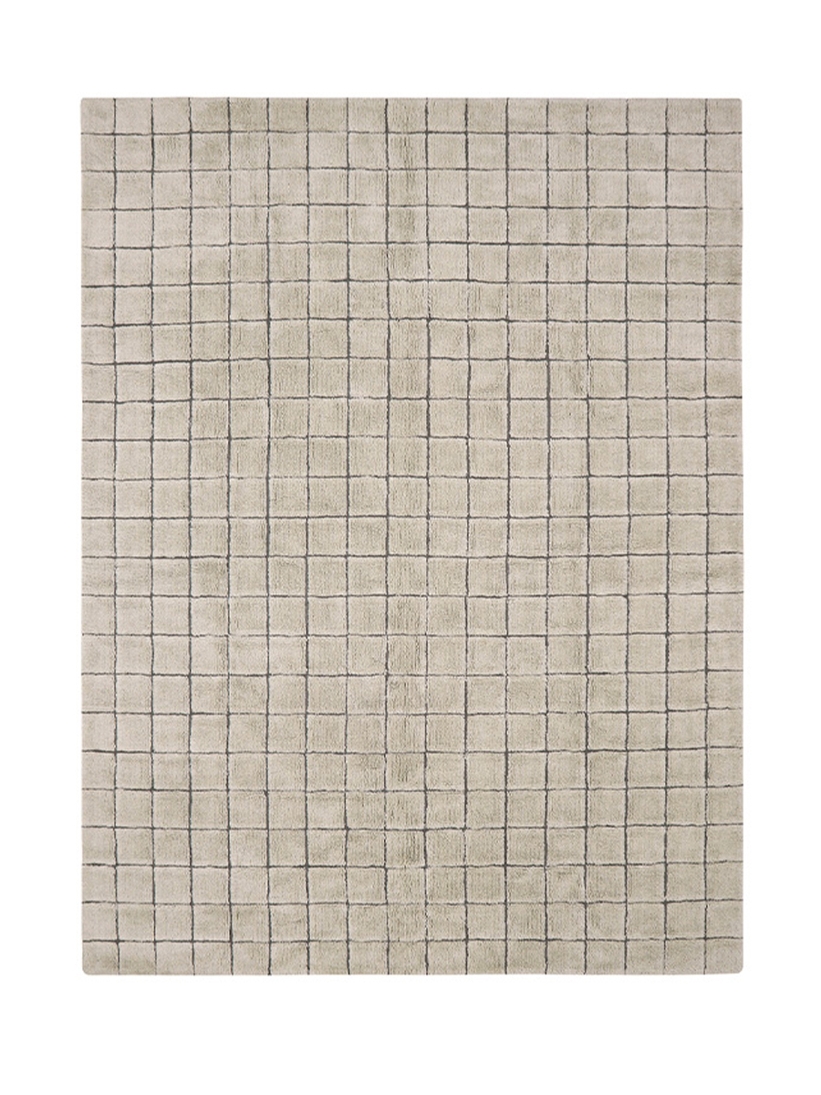 картинка Шерстяной стираемый ковер Мозайка бежевый 170x240