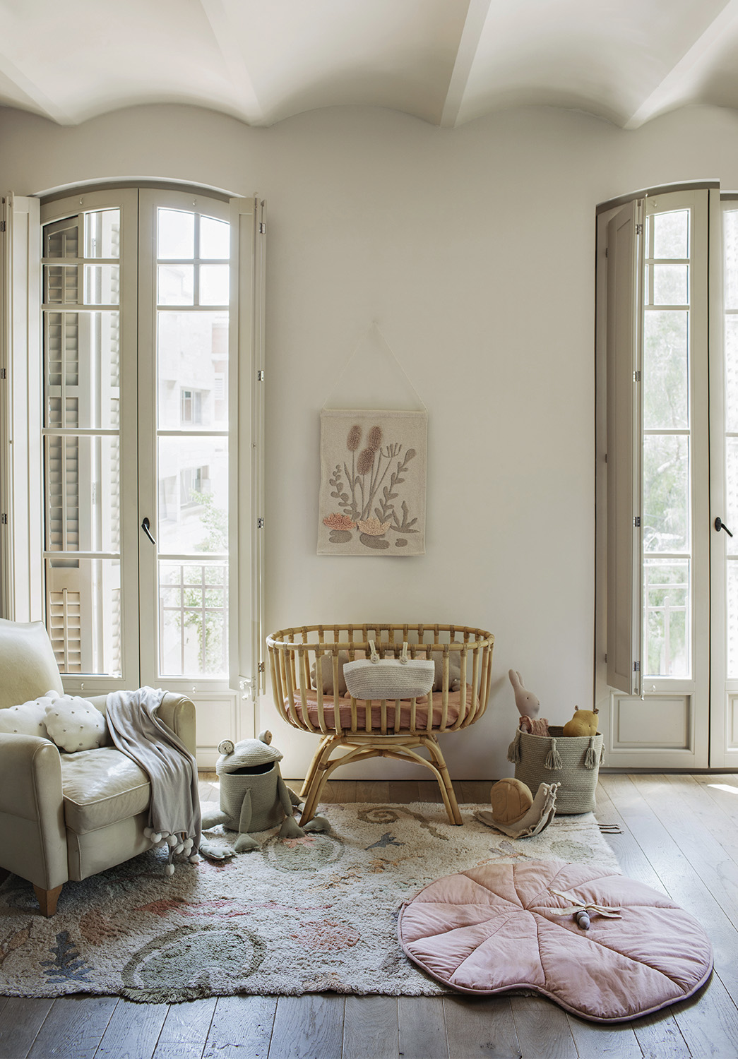 картинка Коврик игровой Водная лилия винтажный 95*95