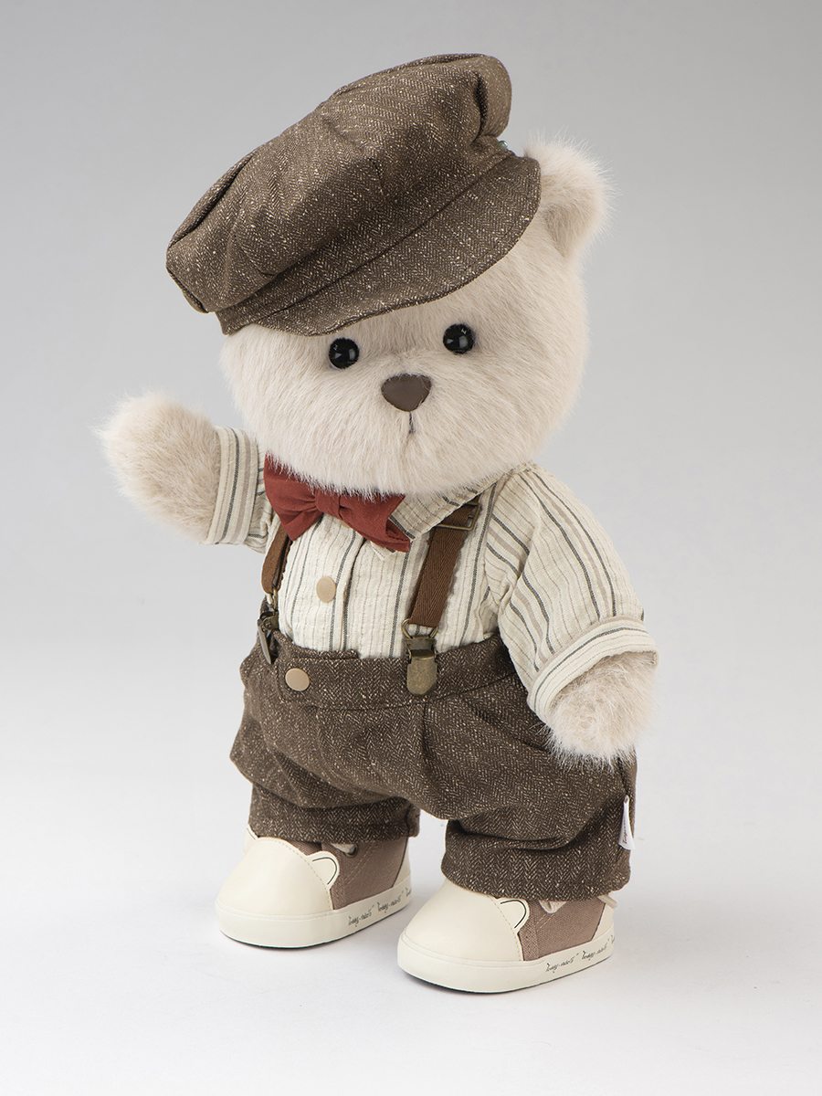 картинка Lina Медведь молочный в Винтажном Костюме Жениха  M (±30 см)  