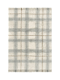 Ковер в клетку шафран/голубой 90*120