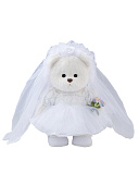 Lina Медведь белый в Платье Невесты  M (±30 см)  