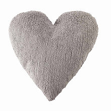 Подушка Сердце Heart (светло-серый) 50*45