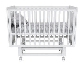 Кроватка для новорожденного Lilla Aria Charm белая