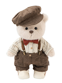 Lina Медведь молочный в Винтажном Костюме Жениха  M (±30 см)  