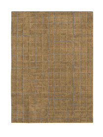 Шерстяной стираемый ковер Мозайка охра 170х240