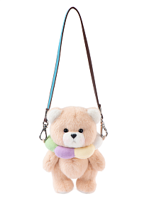 Lina Медведь Карманная серия Радужный цветочный медведь XS (±15 см) молочный цвет  