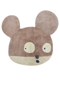 Шерстяной стираемый ковер Мисс Мышь 100*120