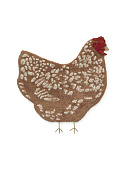 Хлопковый ковер Курочка 110*100