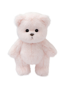 Lina Медведь (длинная шерсть) S (±20 см) 2025 розовая пудра