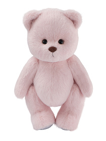 Lina Медведь (длинная шерсть) M (±30 см) персиково-розовый цвет  