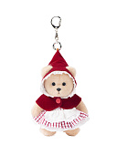 Lina Медведь молочный в Костюме Красная шапочка брелок  XS (±15 см)  