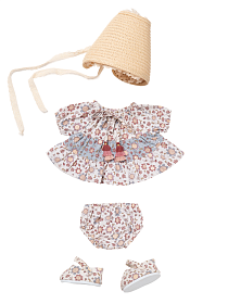 Комплект "Богемный" с юбкой M (с туфлями, шляпой)  