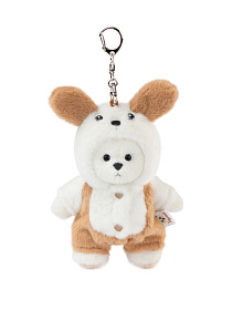 Lina Медведь белый в костюмчике Щенка брелок  XS (±15 см)  