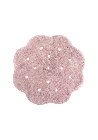 Стираемый ковер MINI Печенька винтажный нюдовый 90*90