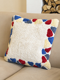 Подушка декоративная Lillaland Геометрия красно-синий 40*40