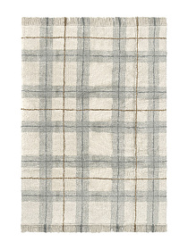 Ковер в клетку шафран/голубой 140*190