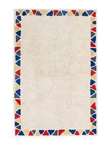 Хлопковый ковер Lillaland Геометрия красно-синий 120*180