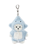 Lina Медведь белый в костюмчике Акула брелок  XS (±15 см)  