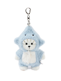 Lina Медведь белый в костюмчике Акула брелок  XS (±15 см)  