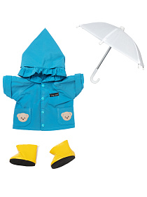 Комплект "Синий дождевик"  M (с туфлями, зонтом)  
