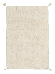 Хлопковый ковер Lillaland Узор чешуя натуральная 160*230