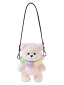 Lina Медведь Карманная серия Радужный цветочный медведь XS (±15 см) розовый цвет  