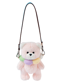 Lina Медведь Карманная серия Радужный цветочный медведь XS (±15 см) розовый цвет  