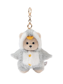 Lina Медведь молочный в костюмчике Пингвин брелок  XS (±15 см)  