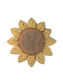 Круглая интерьерная подушка Подсолнух 90*90