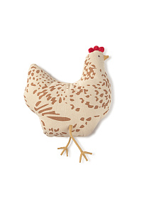 Фигурная интерьерная подушка Курочка 36*35*11