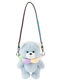 Lina Медведь Карманная серия Радужный цветочный медведь XS (±15 см) синий цвет  