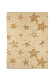 Ковер Звезды горчичный + наволочка 120*160/50*50