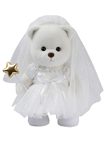 Lina Медведь белый Невеста Астронавта в платье  M (±30 см)  