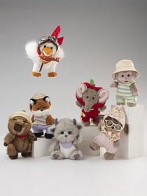 Lina Набор лесных зверят S (±15 см)  (в коробке 6 шт)