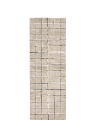 Шерстяной стираемый ковер Мозайка бежевый 80х230